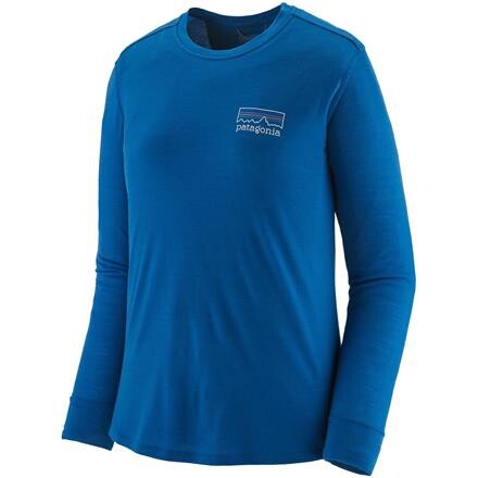 Patagonia Cap Cool Merino Shirt Dame - Blå