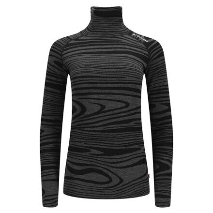 Aclima WarmWool Roll Neck Dame - Sort