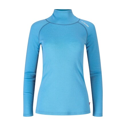 Aclima WarmWool Roll Neck Dame - Blå
