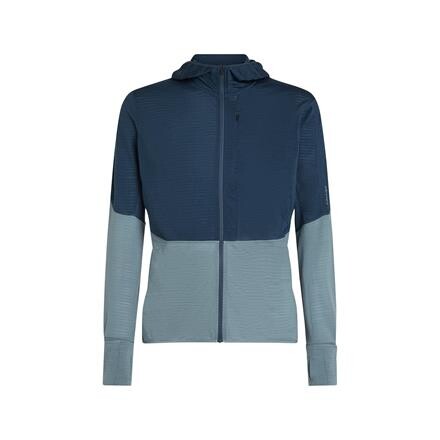 Icebreaker Realfleece Descender Hoodie Herre - Grå