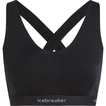 Icebreaker Cool-Lite Sprite Racerback Bra - Sort