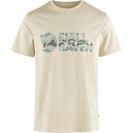 Fjällräven Mens Multicolor Logo T-shirt – Hvid