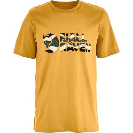 Fjällräven Mens Multicolor Logo T-shirt – Gul