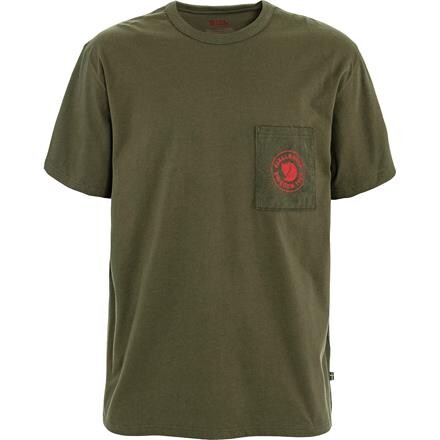 Fjällräven Mens Logo Pocket T-shirt – Grøn