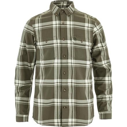 Fjällräven Mens Övik Lite Flannel Shirt – Hvid