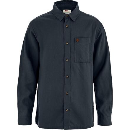 Fjällräven Övik Hemp Skjorte Herre L/S - Blå