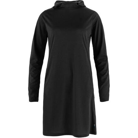 Fjällräven Womens Abisko Sun-hoodie Dress – Sort
