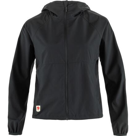 Fjällräven Womens High Coast Short Wind Hoodie – Sort