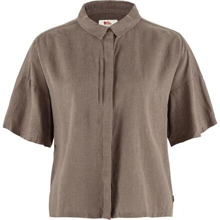 Fjällräven Womens Övik Hemp Camp Shirt S/S – Brun