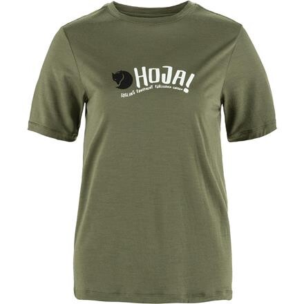 Fjällräven Womens Hoja Wool T-shirt – Grøn