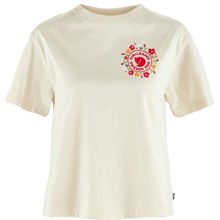 Fjällräven Womens Fjällblomster Logo T-shirt – Hvid