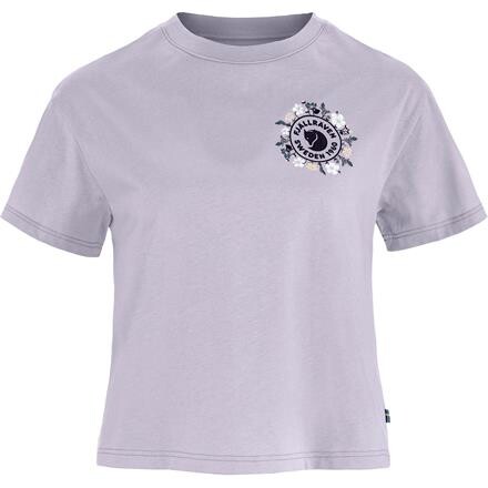 Fjällräven Womens Fjällblomster Logo T-shirt – Lilla