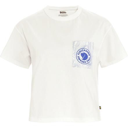 Fjällräven Womens Logo Pocket T-shirt – Hvid