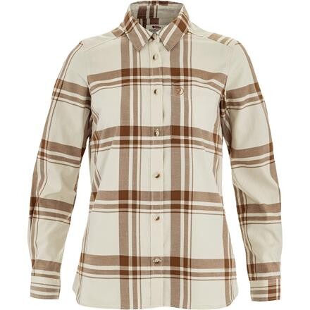 Fjällräven Womens Övik Lite Flannel Shirt – Hvid