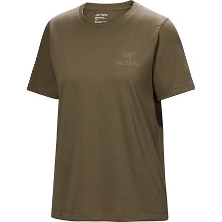 Arcteryx Womens Kragg SL Cotton Emblem Crew S/S – Grøn