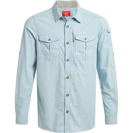 Craghoppers Mens Nosilife Adventure L/S Shirt III – Blå