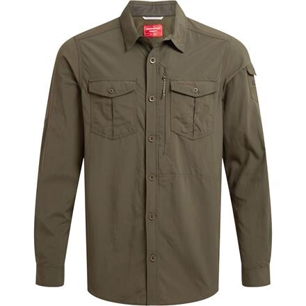 Craghoppers Mens Nosilife Adventure L/S Shirt III – Grøn