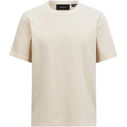 Peak Performance Mens Original Small Logo Tee – Beige