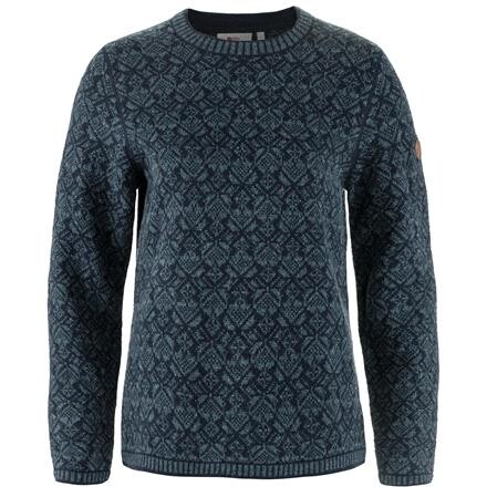 Fjällräven Womens Snow Round Neck Sweater – Blå