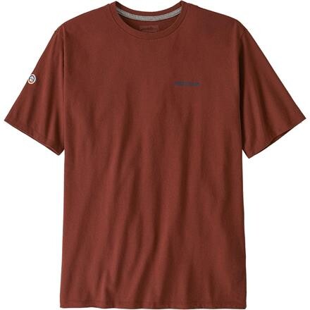 Patagonia Mens Fitz Roy Icon Responsibili-Tee – Rød