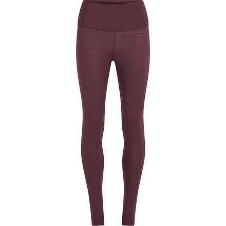 Icebreaker Womens Merino 200 Oasis High Rise Leggings – Brun