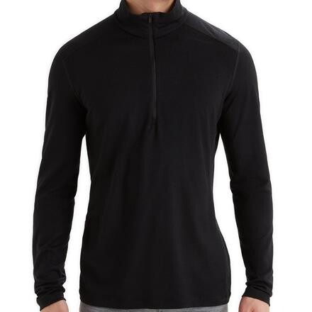 Icebreaker Mens Merino 200 Oasis L/S Half Zip – Sort