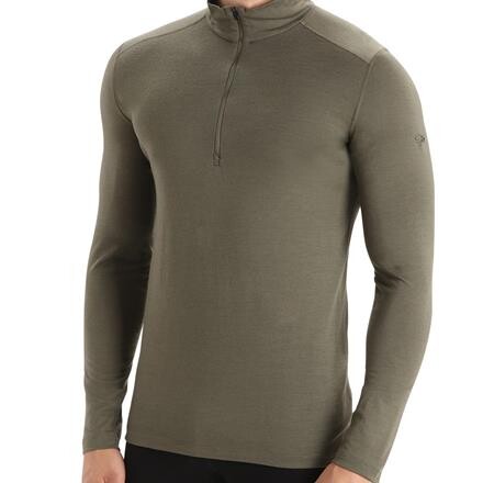Icebreaker Mens Merino 200 Oasis L/S Half Zip – Grøn