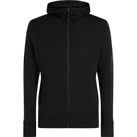 Icebreaker Mens Merino 260 Quantum L/S Zip Hoodie – Sort