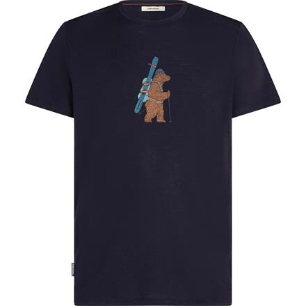 Icebreaker Mens Merino 150 Tech Lite S/S Tee Bear Tour – Blå