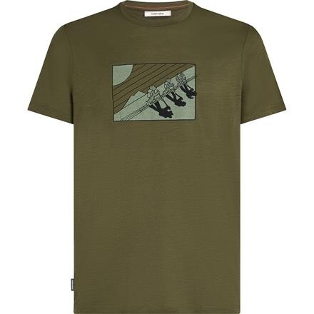 Icebreaker Mens Merino 150 Tech Lite S/S Tee In The Wild – Grøn