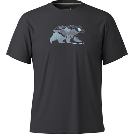 Smartwool Bear View T-shirt Herre - Sort