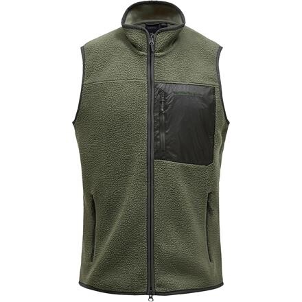 Peak Performance Mens Pile Vest – Grøn