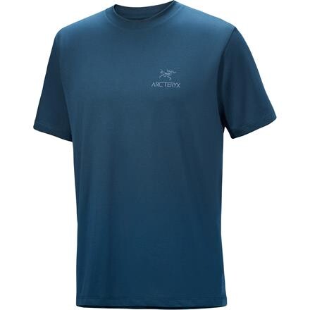 Arcteryx Mens Kragg SL Cotton Bird Word S/S – Blå