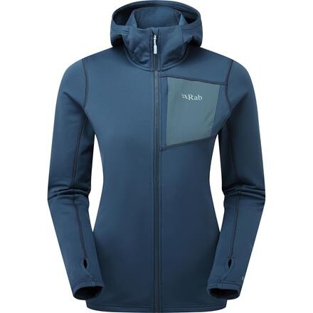 RAB Womens Superflux Hoody – Blå