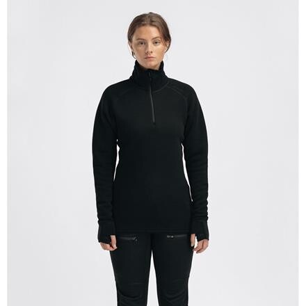 Aclima Womens Fleecewool V2 Polo W/ Zip – Sort