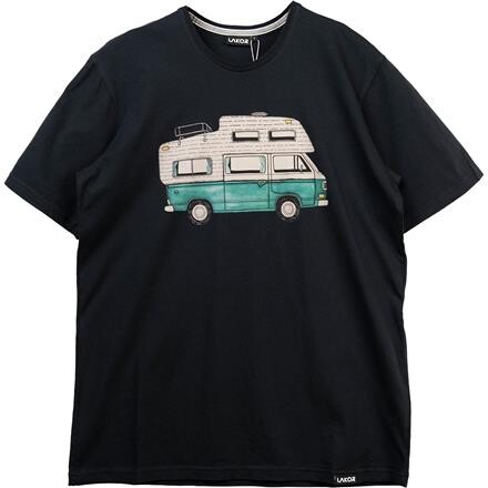 Lakor Mens Forest Camper T-shirt – Blå