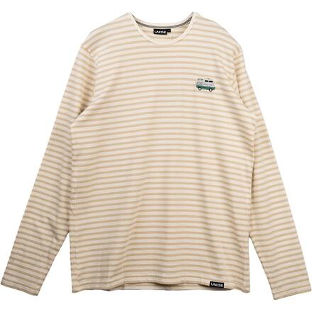 Lakor Mens Ahoy! Mini Forest Camper T-shirt – Beige