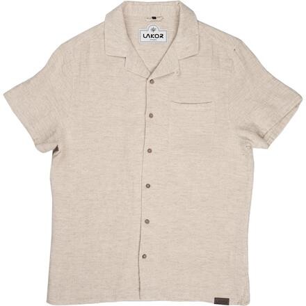 Lakor Mens Coastline Shirt Sleeve Shirt – Hvid