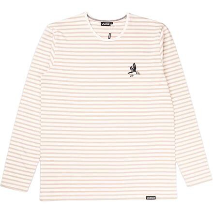 Lakor Mens Ahoy! Mini Flying Puffin L/S T-shirt – Hvid