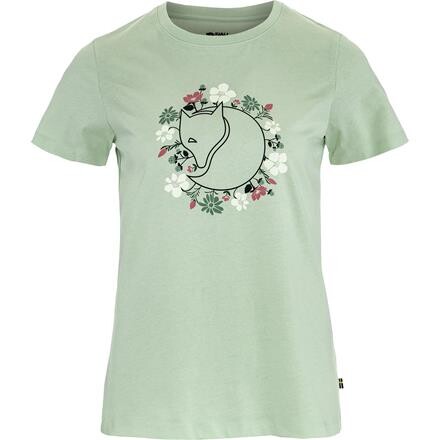 Fjällräven Womens Fjällblomster Fox T-shirt – Grøn