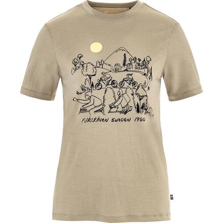 Fjällräven Womens Hoja Lugnt Wool T-shirt – Grå