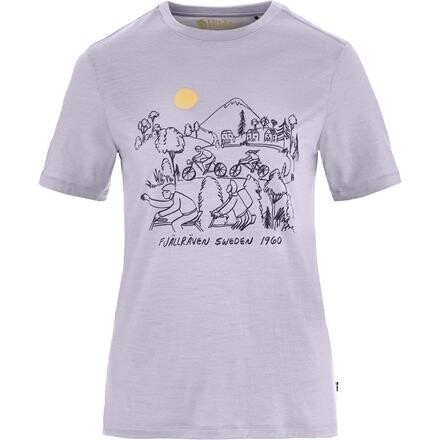 Fjällräven Womens Hoja Lugnt Wool T-shirt – Lilla