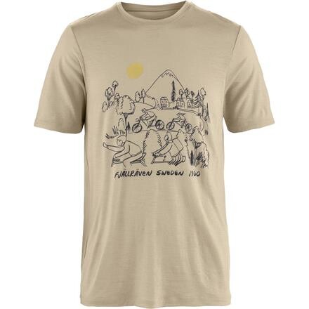 Fjällräven Mens Hoja Lugnt Wool T-shirt – Grå