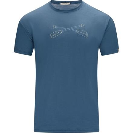 Aclima Mens LightWool 140 Tee Oars – Blå