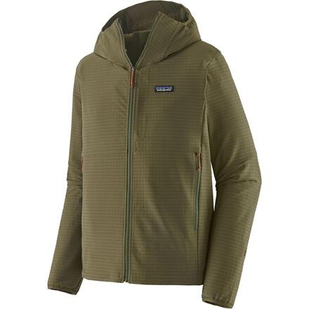 Patagonia Mens R1 Techface Hoody – Grøn