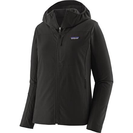 Patagonia Womens R1 Crossstrata Hoody – Sort