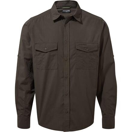 Craghoppers Mens Kiwi Long Sleeved Shirt – Grøn