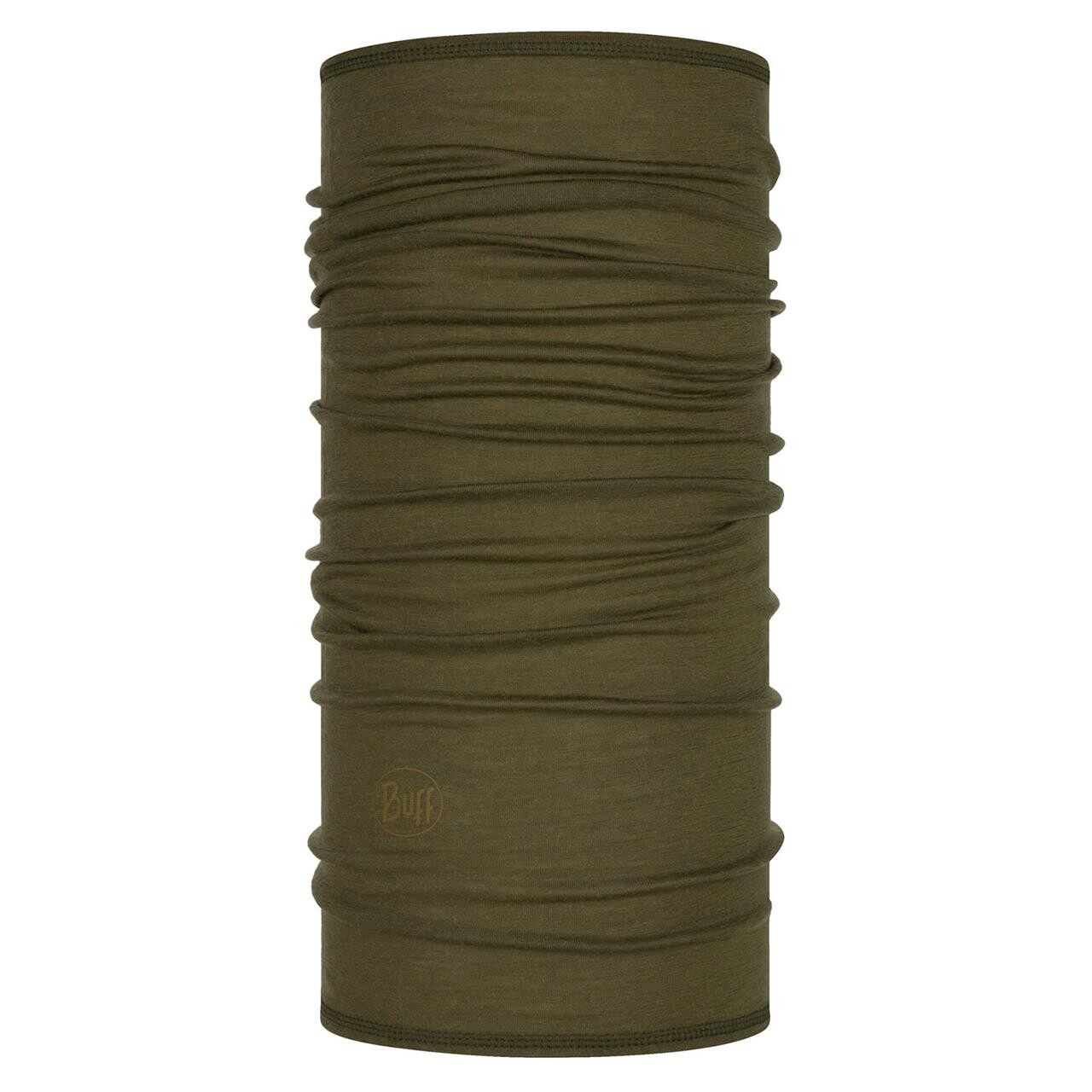 Se Buff Lightweight Merino Wool Buff (Grøn (BARK) One size) hos Friluftsland.dk