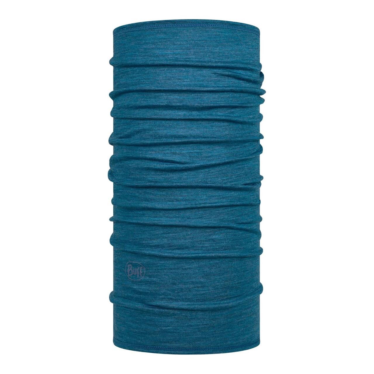 Se Buff Lightweight Merino Wool Buff (Blå (SOLID DUSTY BLUE) One size) hos Friluftsland.dk