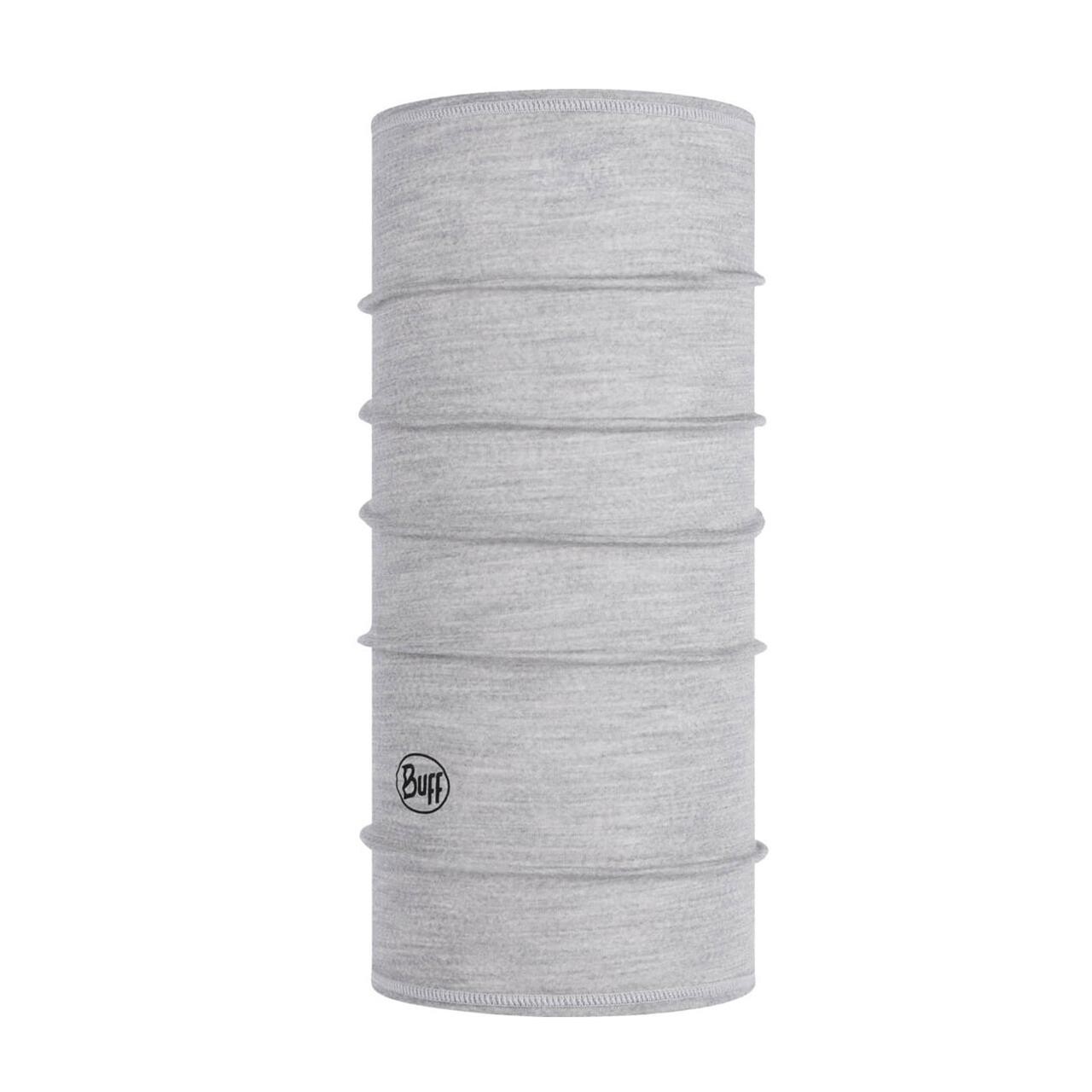 Se Buff Lightweight Merino Wool Buff (Grå (SOLID LIGHT GREY) One size) hos Friluftsland.dk